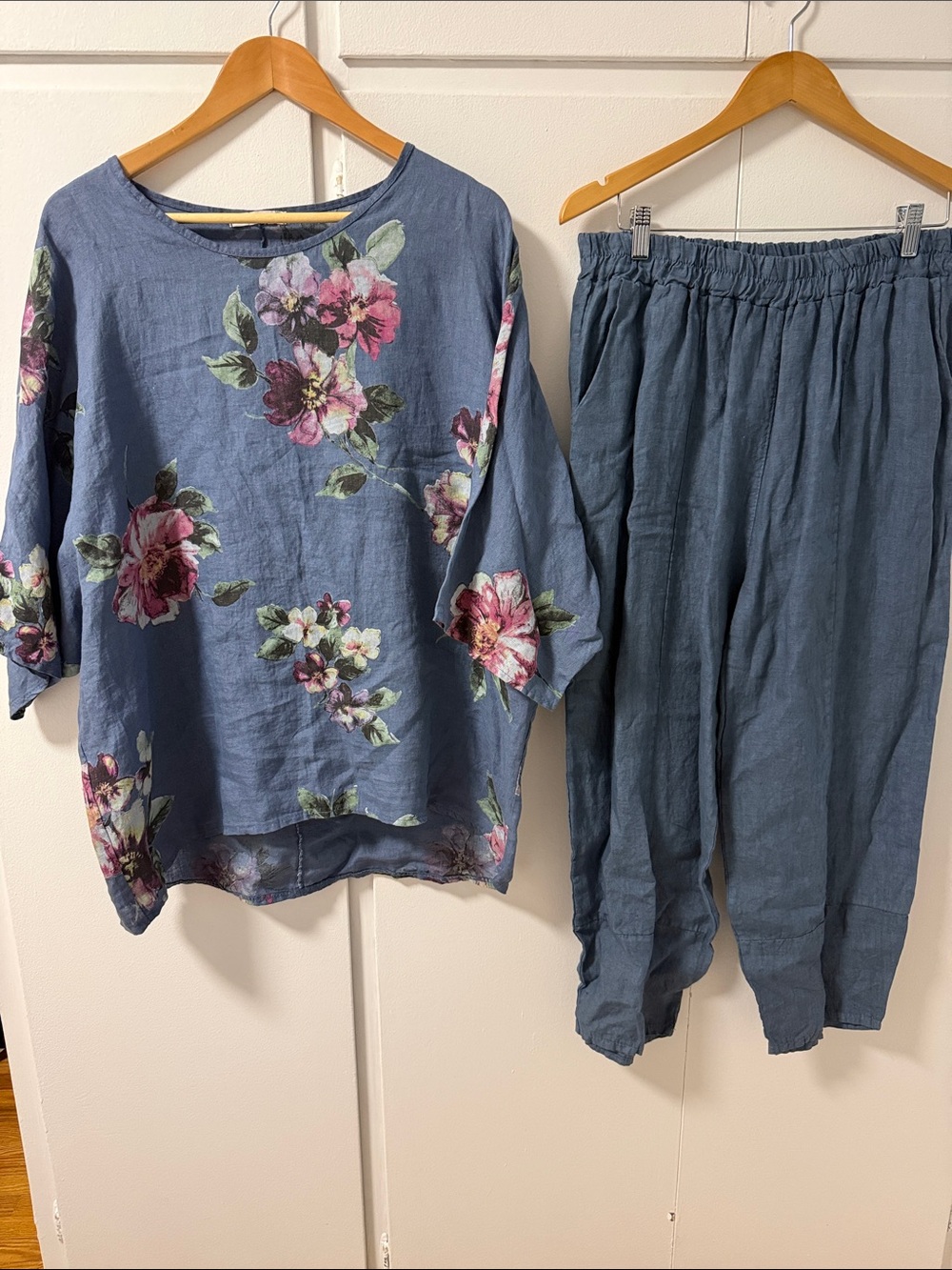 EUC XL Angela Mara linen set